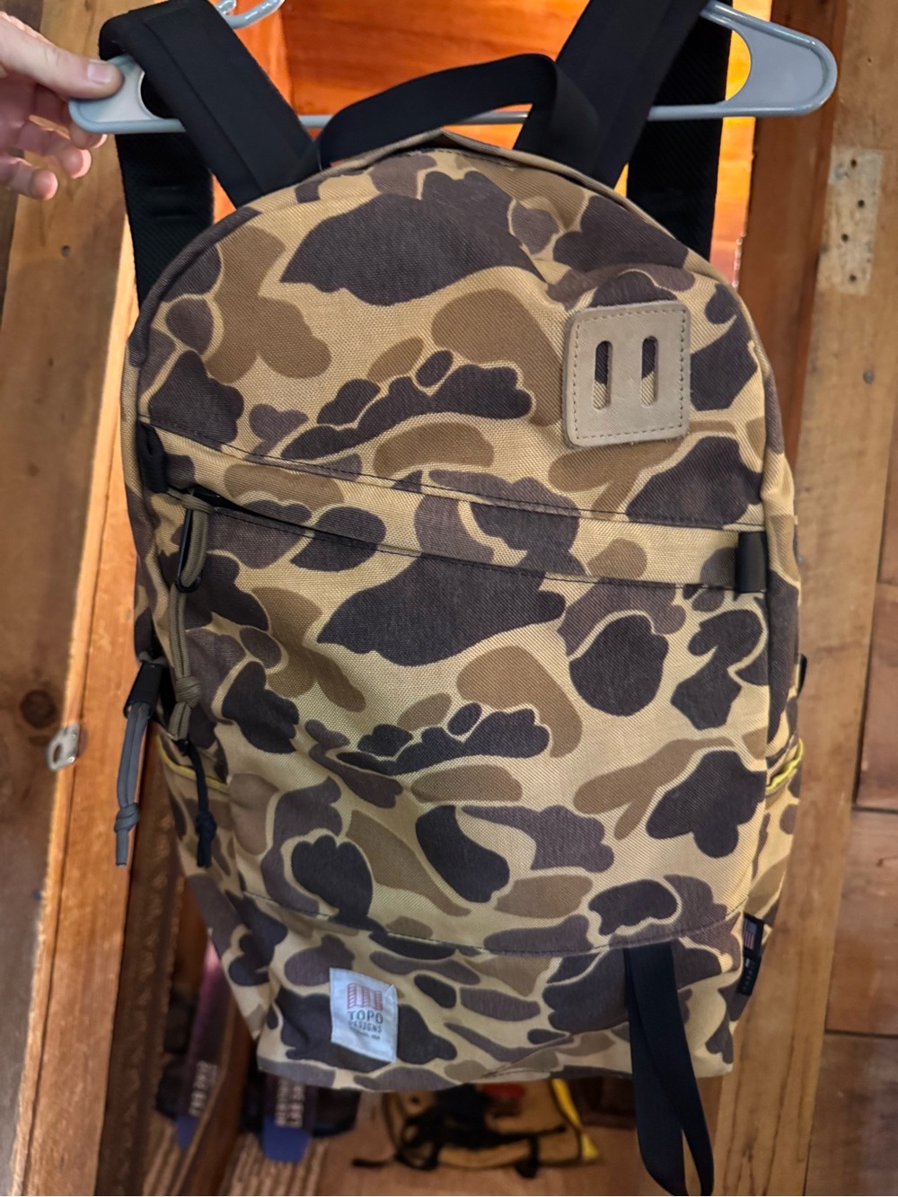 Topo Designs Daypack Backpack in Duck Camo Backpack